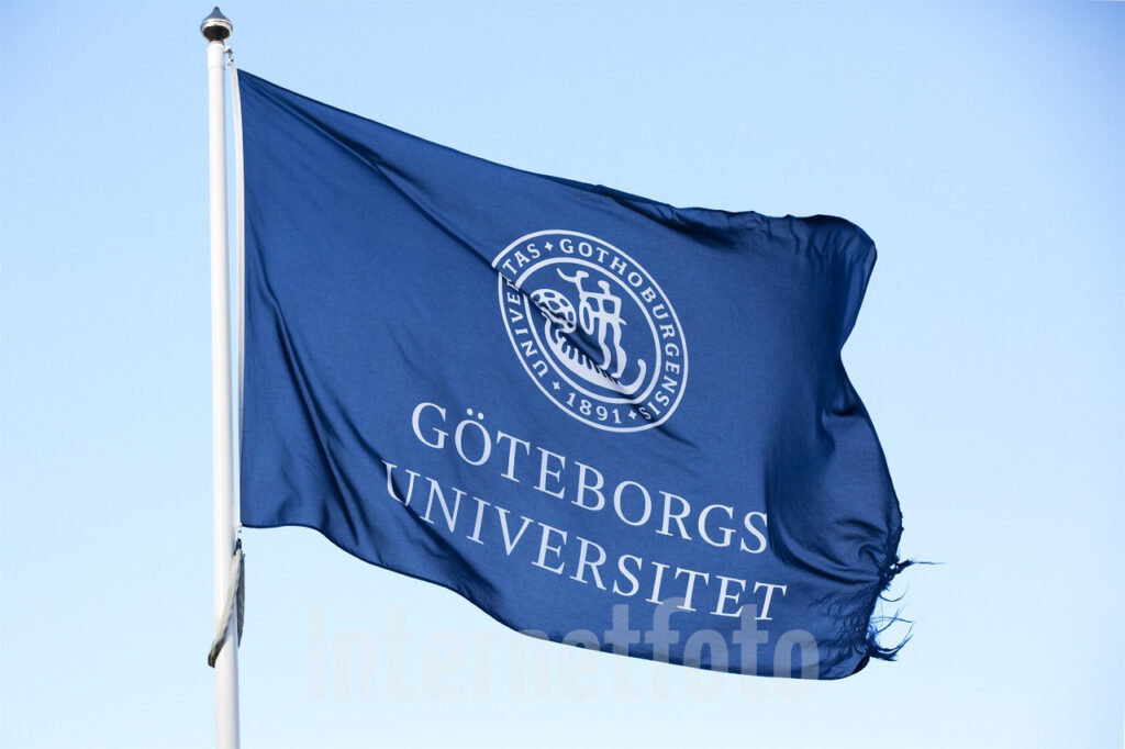 Flagga Göteborgs Universitet